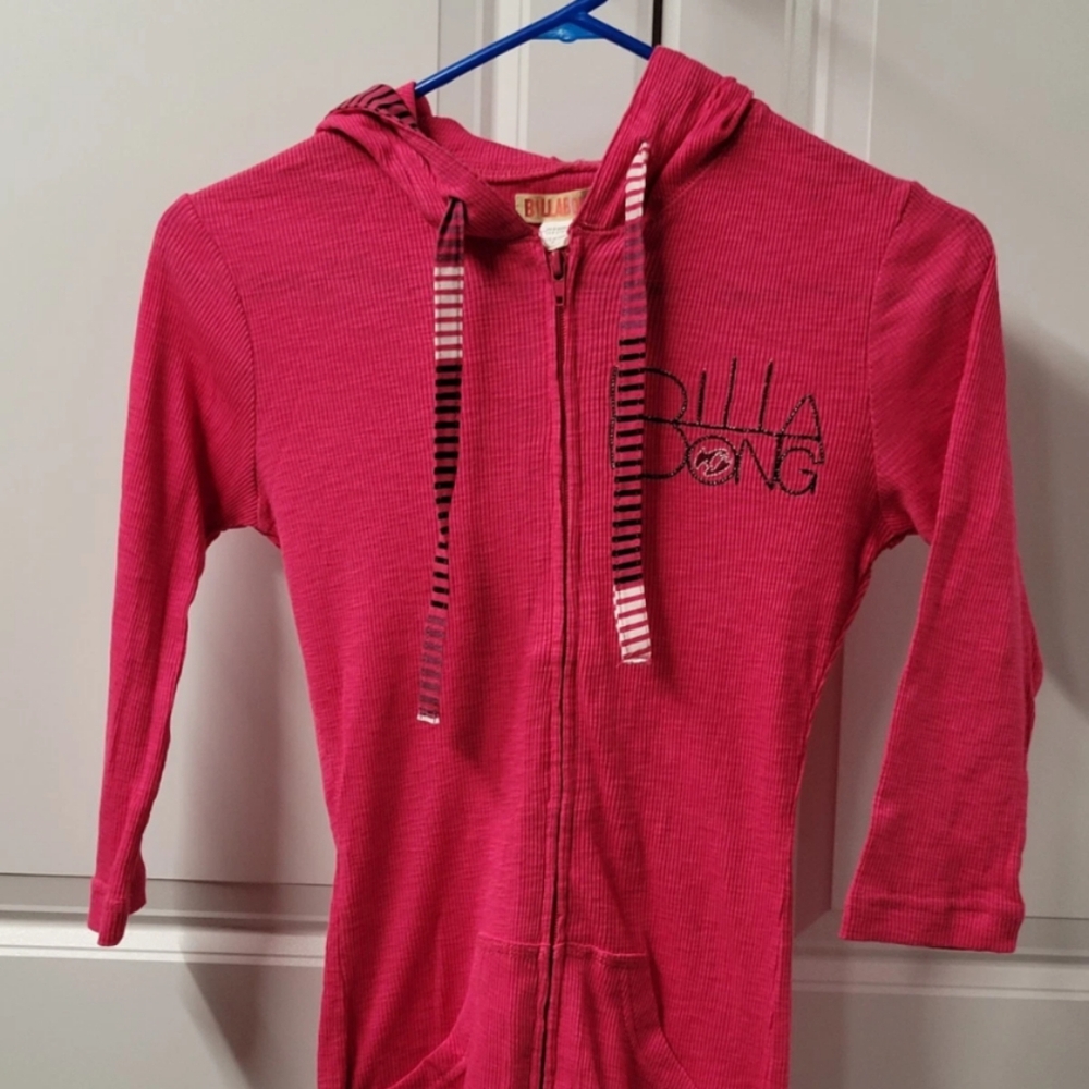 Billabong Shirt Women's Size: Medium CUTE Hooded Full Zip